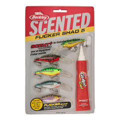 Scented Flicker Shad Tiger Pack