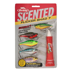 Scented Flicker Shad Tiger Pack